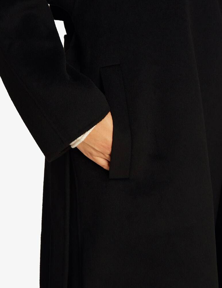 Calvin Klein Cappotto vestaglia lungo con cintura in lana Grande vendita