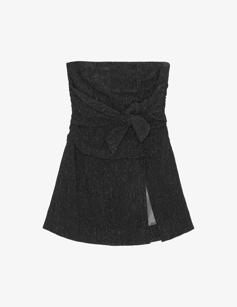 Ganni Top senza spalline in crêpe di viscosa stretch Qualità Garantita