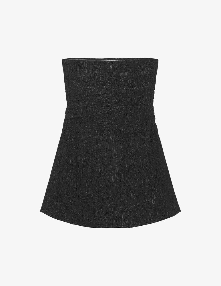 Ganni Top senza spalline in crêpe di viscosa stretch Qualità Garantita