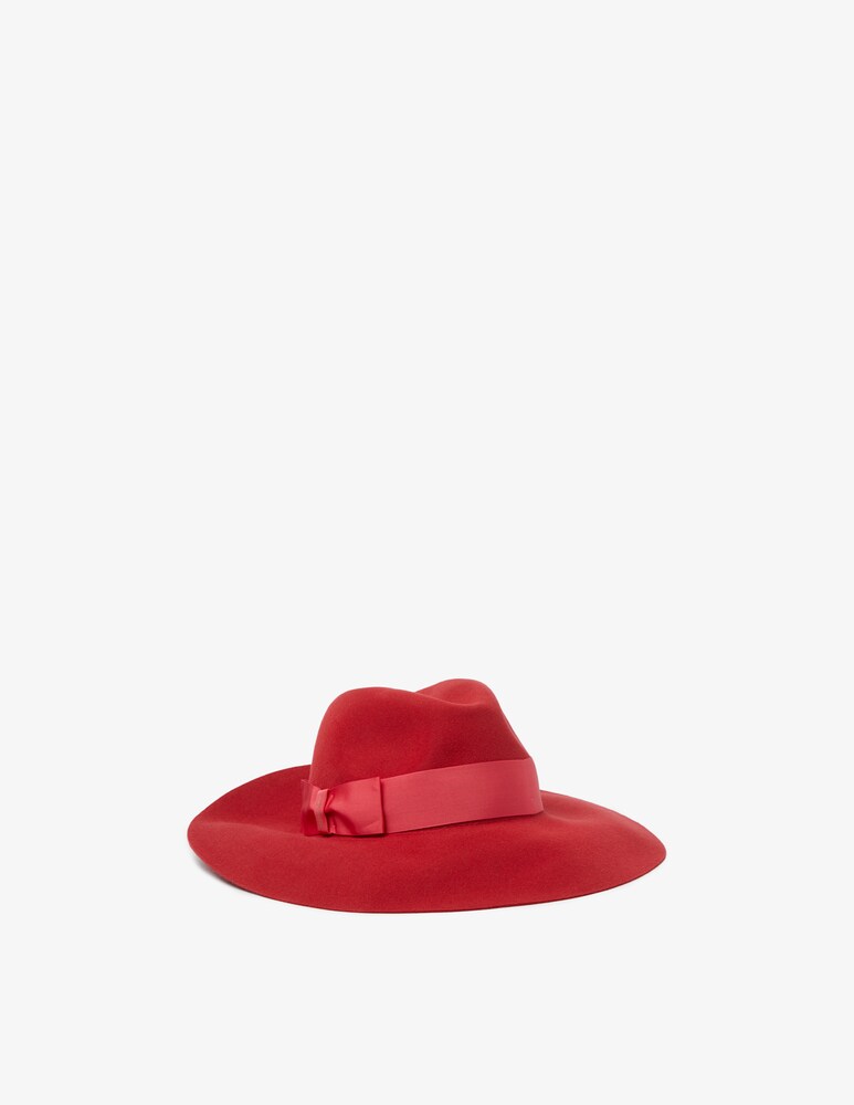Borsalino Feltro rasato sfoderato cinta cannete 4 cm Vendite Flash