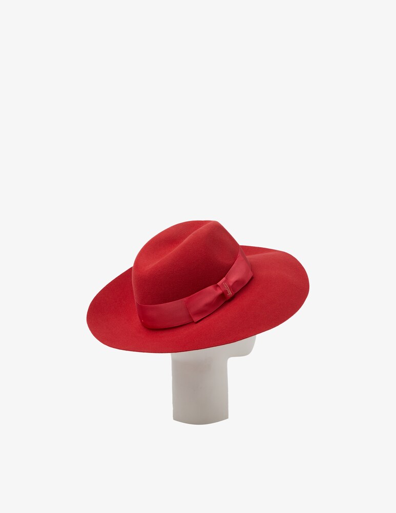 Borsalino Feltro rasato sfoderato cinta cannete 4 cm Vendite Flash