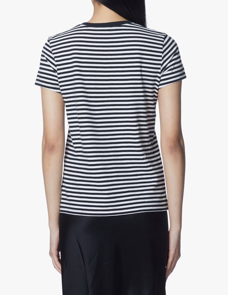 Levi's T-shirt a manica corta con righe Chest It - nero Offerte giornaliere