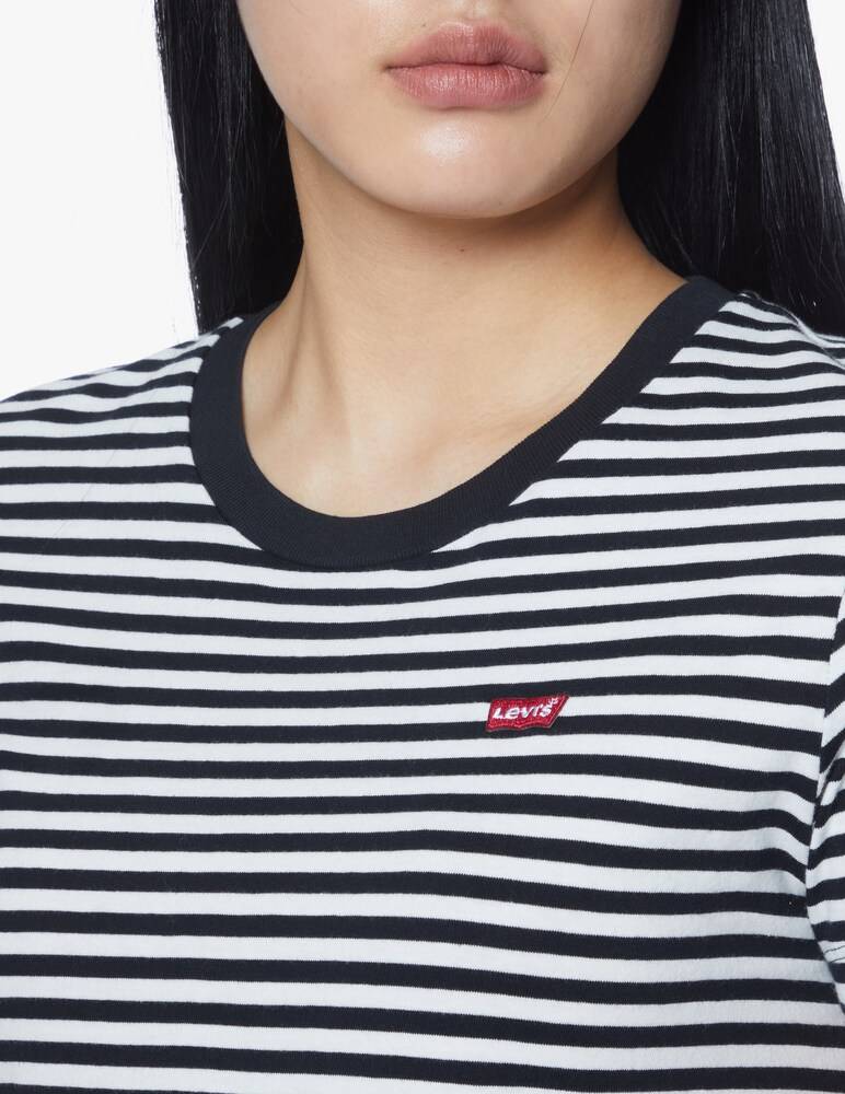 Levi's T-shirt a manica corta con righe Chest It - nero Offerte giornaliere