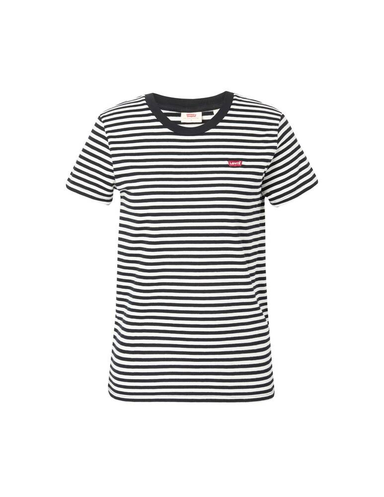 Levi's T-shirt a manica corta con righe Chest It - nero Offerte giornaliere