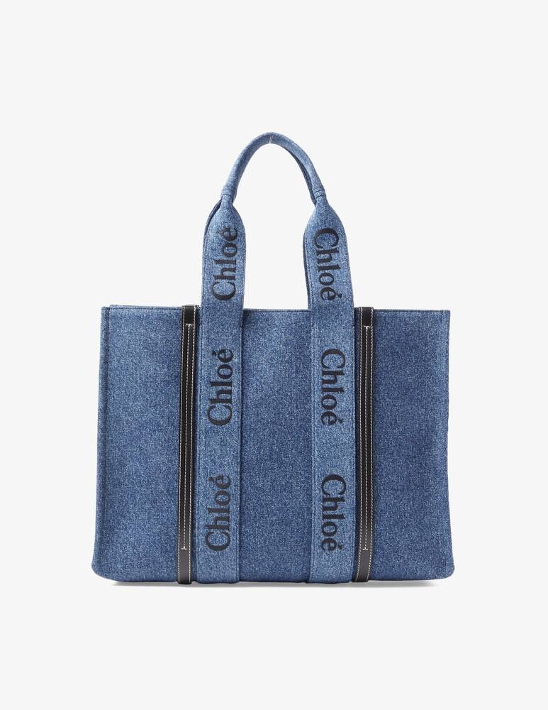 Chloé Borsa in denim L Woody Solo un giorno rimasto