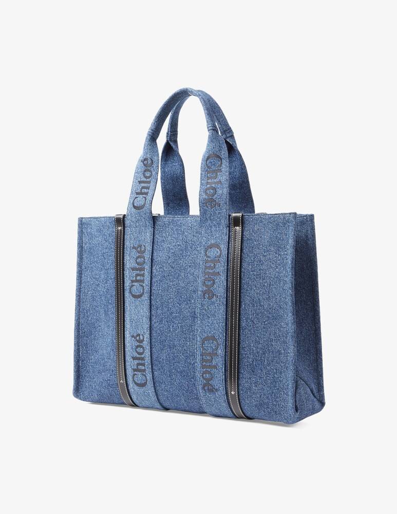 Chloé Borsa in denim L Woody Solo un giorno rimasto