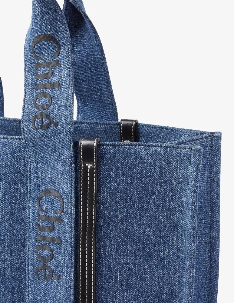 Chloé Borsa in denim L Woody Solo un giorno rimasto