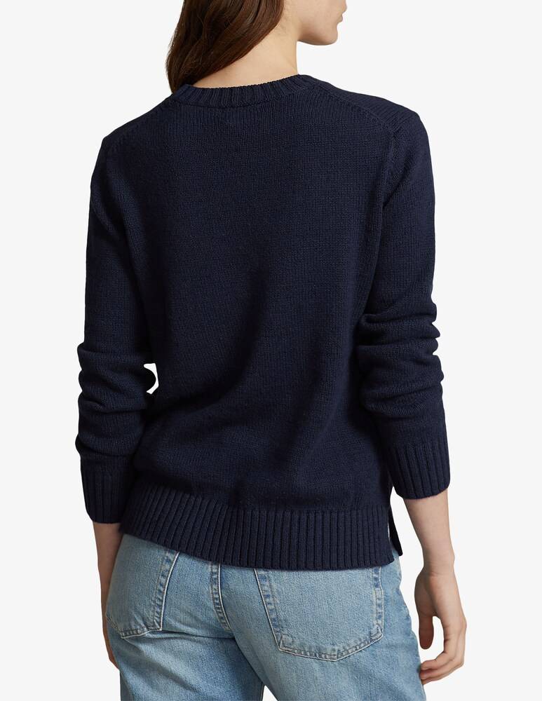 Polo Ralph Lauren Maglione in misto cotone e lino Bear Vendite Flash