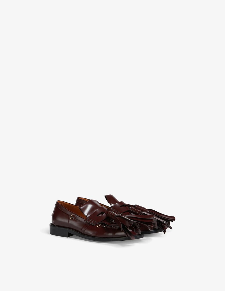 Marni Mocassino bambi in pelle con maxi nappine Black Friday Prezzi