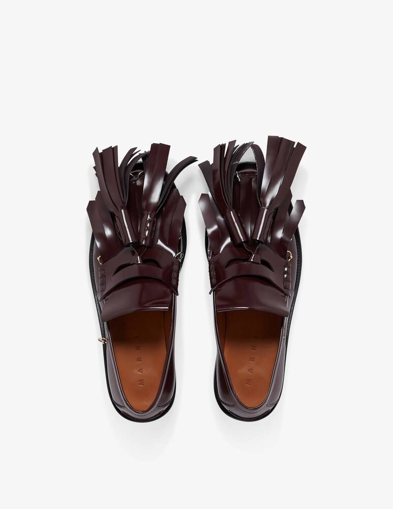 Marni Mocassino bambi in pelle con maxi nappine Black Friday Prezzi