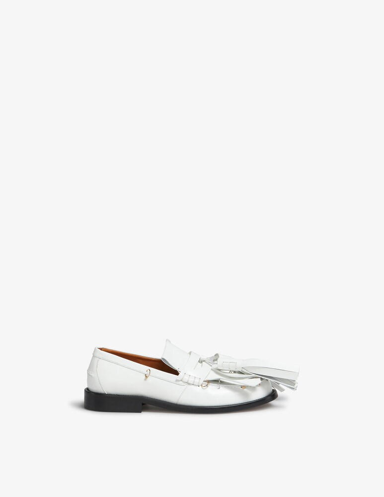Marni Mocassino bambi in pelle con maxi nappine In vendita