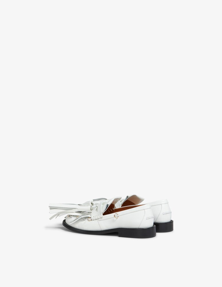 Marni Mocassino bambi in pelle con maxi nappine In vendita
