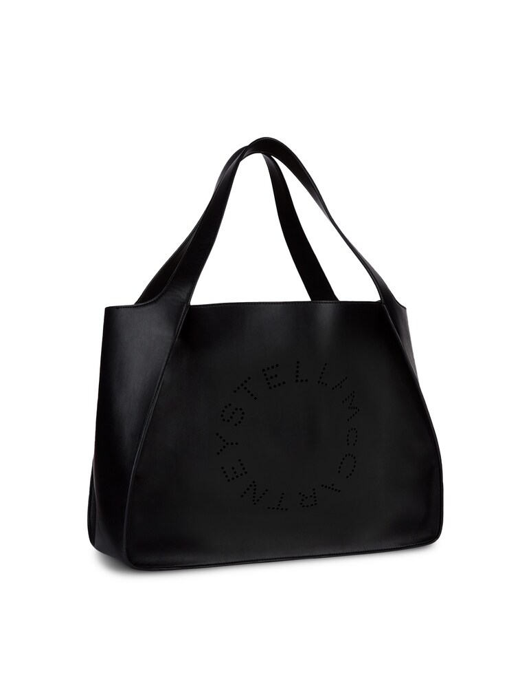 Stella McCartney Tote Bag Stella con logo - nero Saldi Di Fabbrica