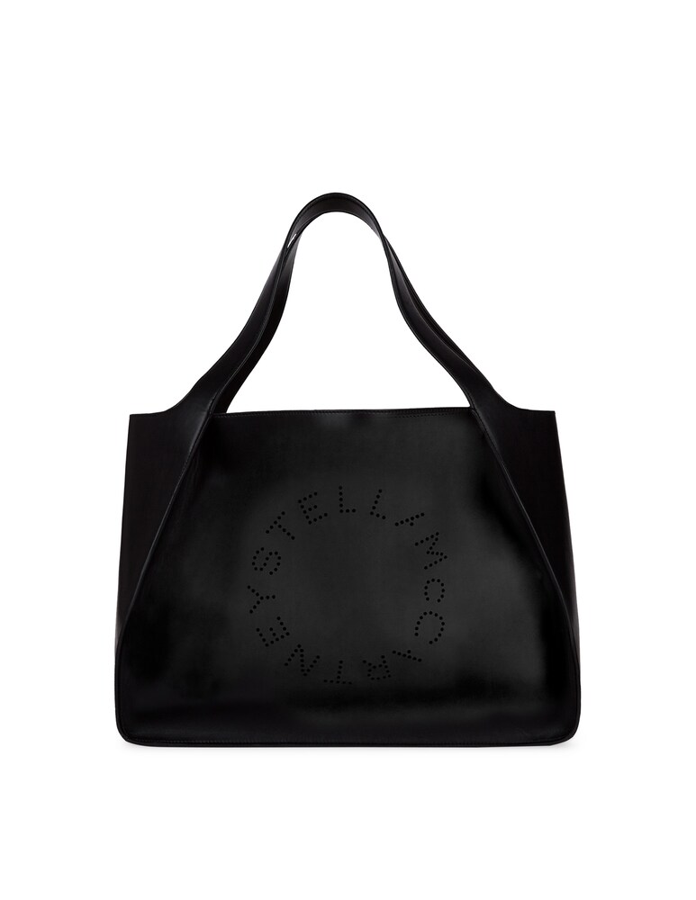 Stella McCartney Tote Bag Stella con logo - nero Saldi Di Fabbrica