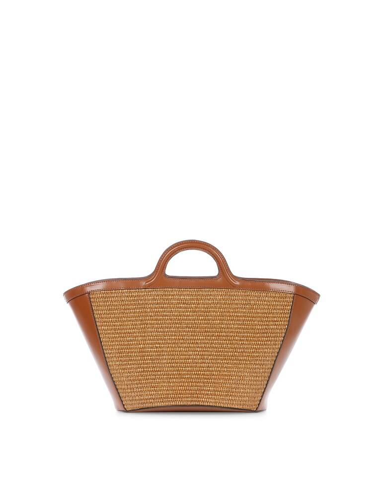 Marni Borsa in pelle e rafia - marrone Offerta speciale