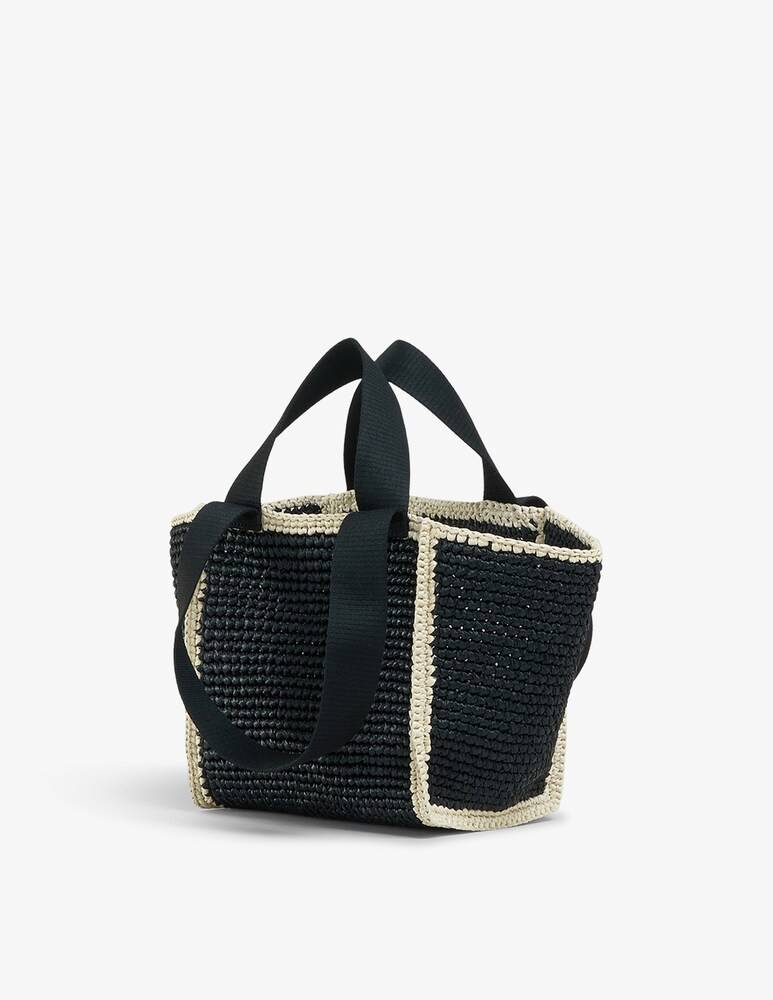 Marni Sillo borsa shopper in maglia macramé effetto rafia Offerta natalizia