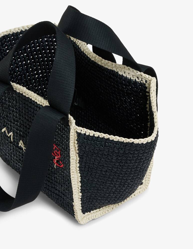 Marni Sillo borsa shopper in maglia macramé effetto rafia Offerta natalizia