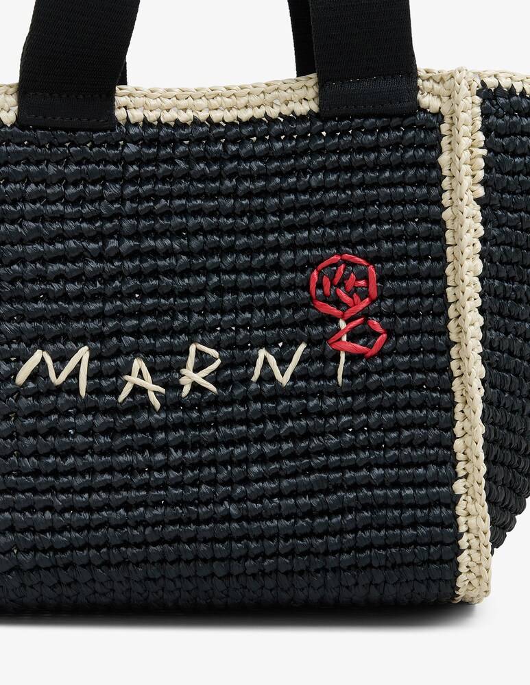 Marni Sillo borsa shopper in maglia macramé effetto rafia Offerta natalizia