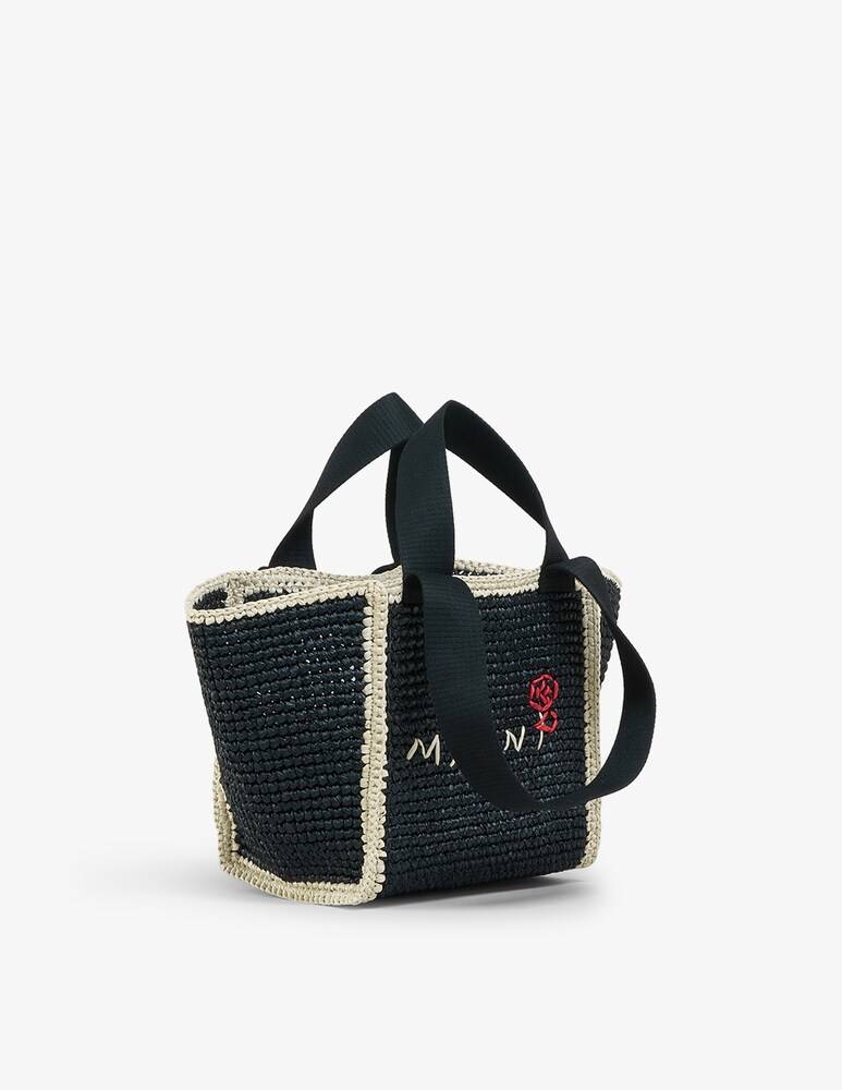 Marni Sillo borsa shopper in maglia macramé effetto rafia Offerta natalizia