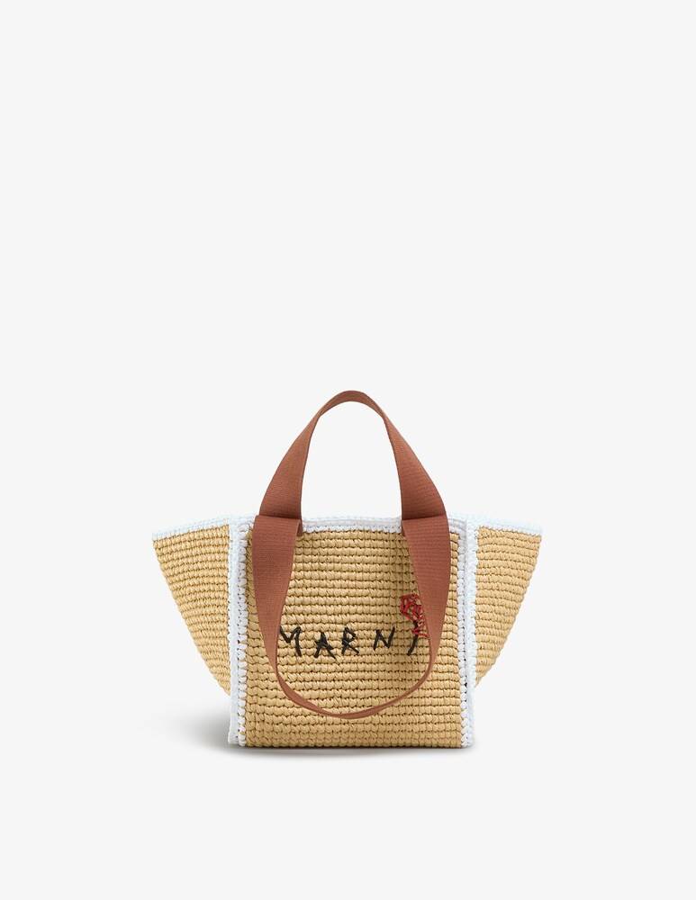 Marni Sillo borsa shopper in maglia macramé effetto rafia Offerta Pasqua
