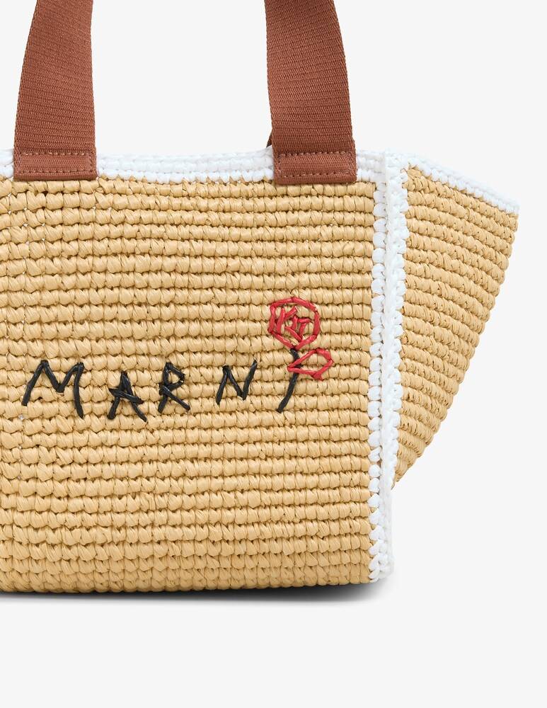 Marni Sillo borsa shopper in maglia macramé effetto rafia Offerta Pasqua