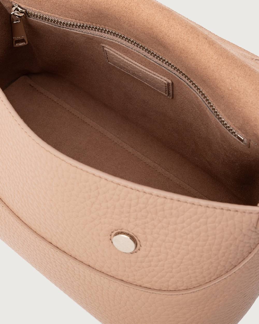 Orciani Borsa a spalla Nana Soft in pelle martellata con tracolla Qualità Garantita