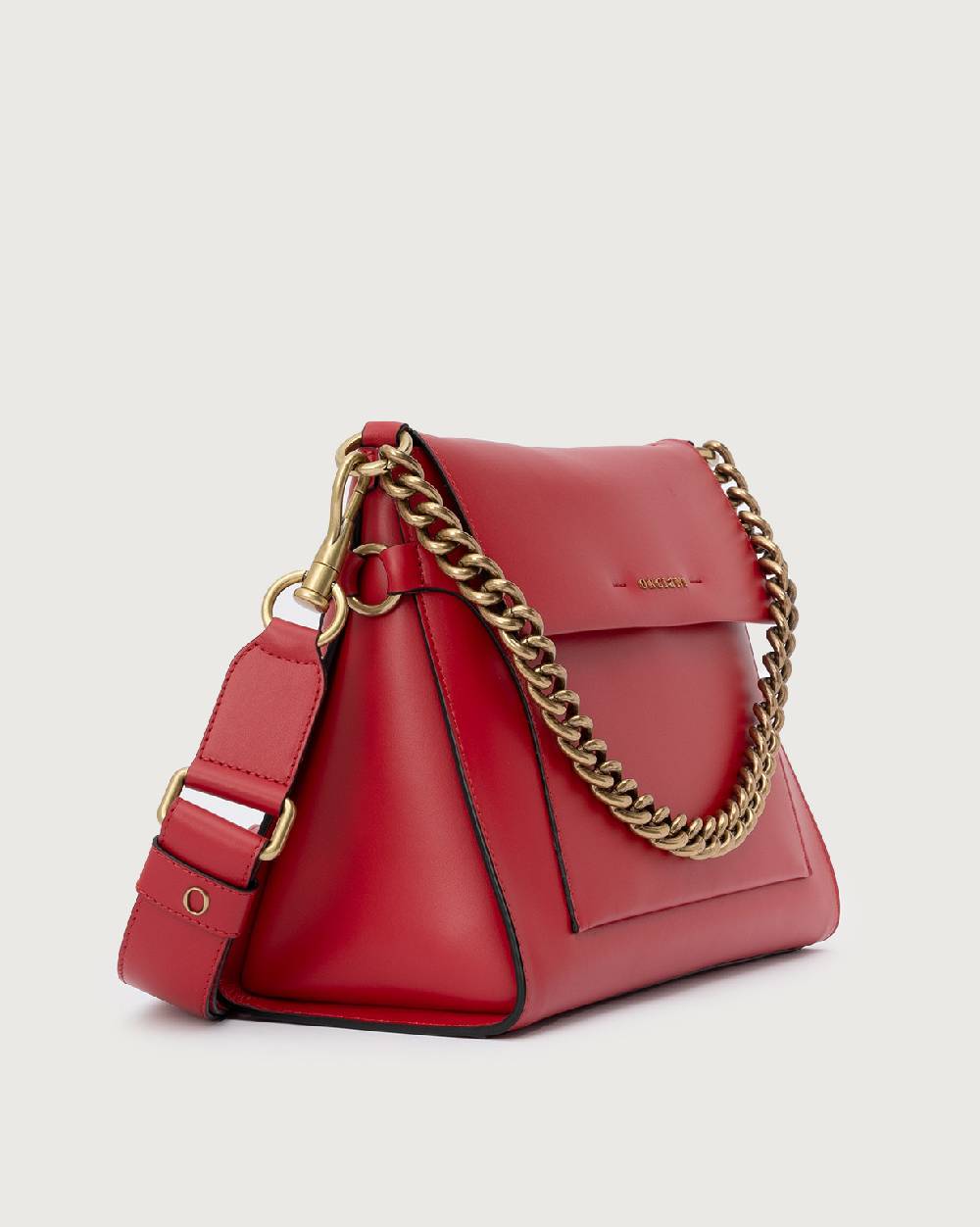 Orciani Borsa a spalla Missy Couture in pelle con catena e tracolla Negozio