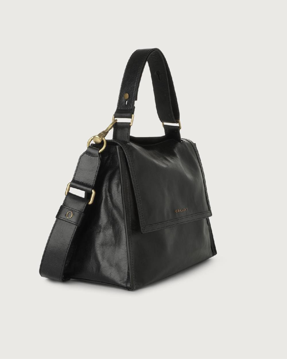 Orciani Borsa Sveva Notturno Media in pelle con tracolla Sottocosto