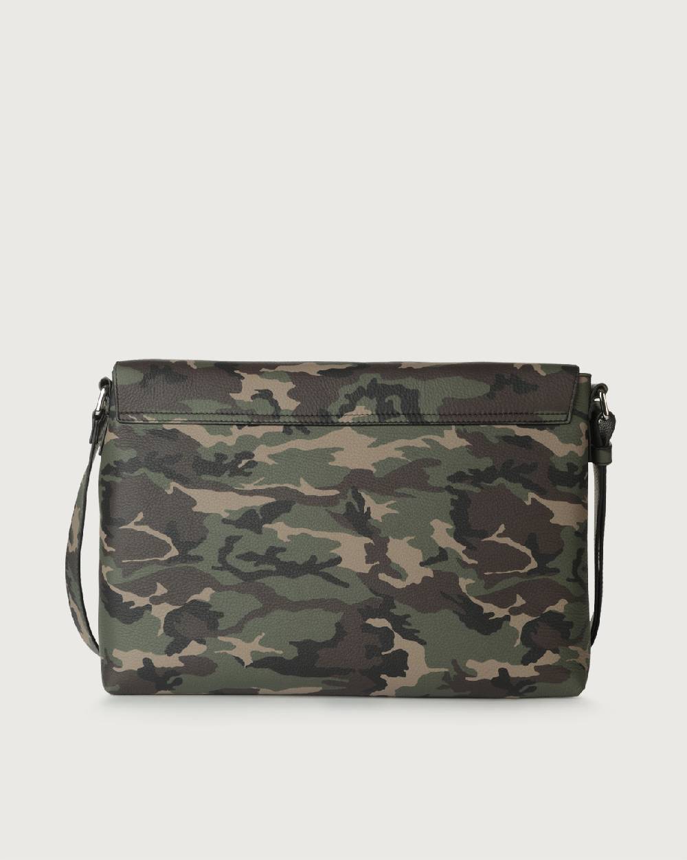 Orciani Borsa messenger Camouflage in pelle Negozio