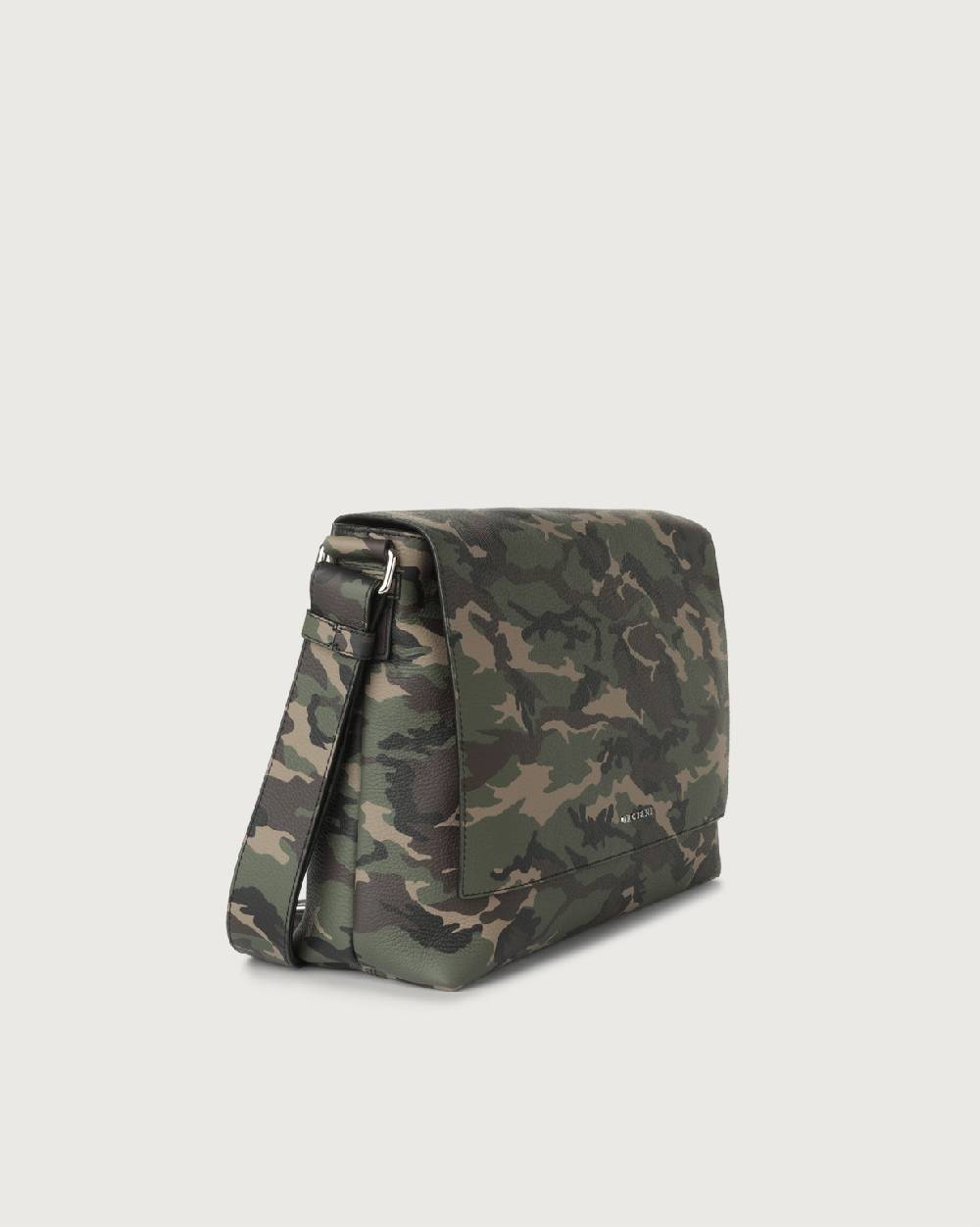 Orciani Borsa messenger Camouflage in pelle Negozio