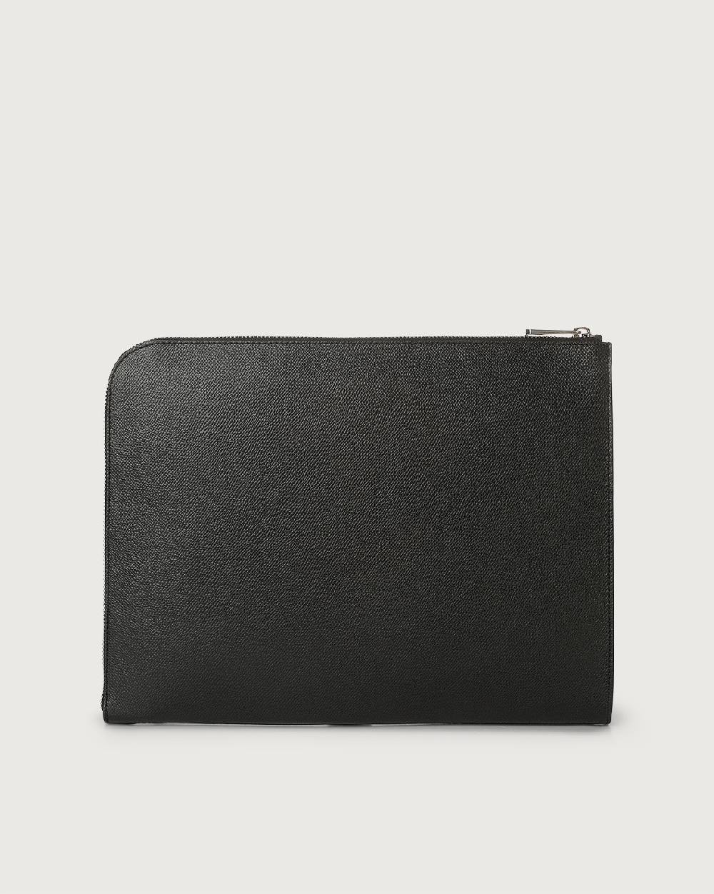 Orciani Pochette slim Timeless in pelle palmellata Nuova