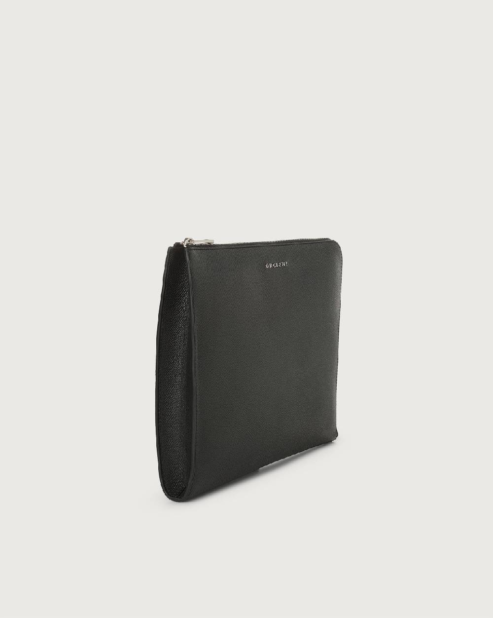Orciani Pochette slim Timeless in pelle palmellata Nuova