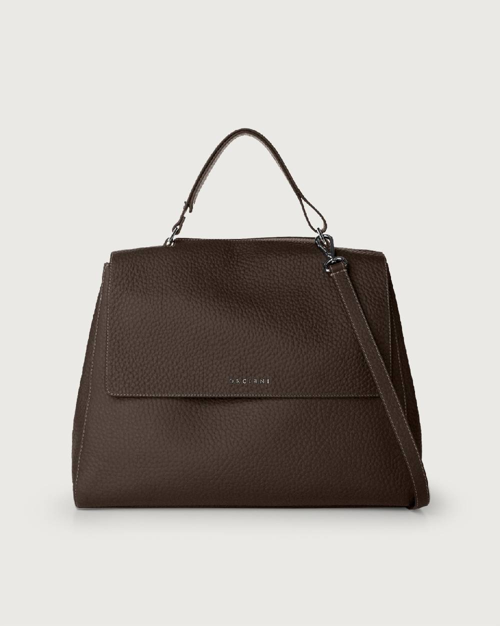 Orciani Borsa a spalla grande Sveva Soft in pelle con tracolla