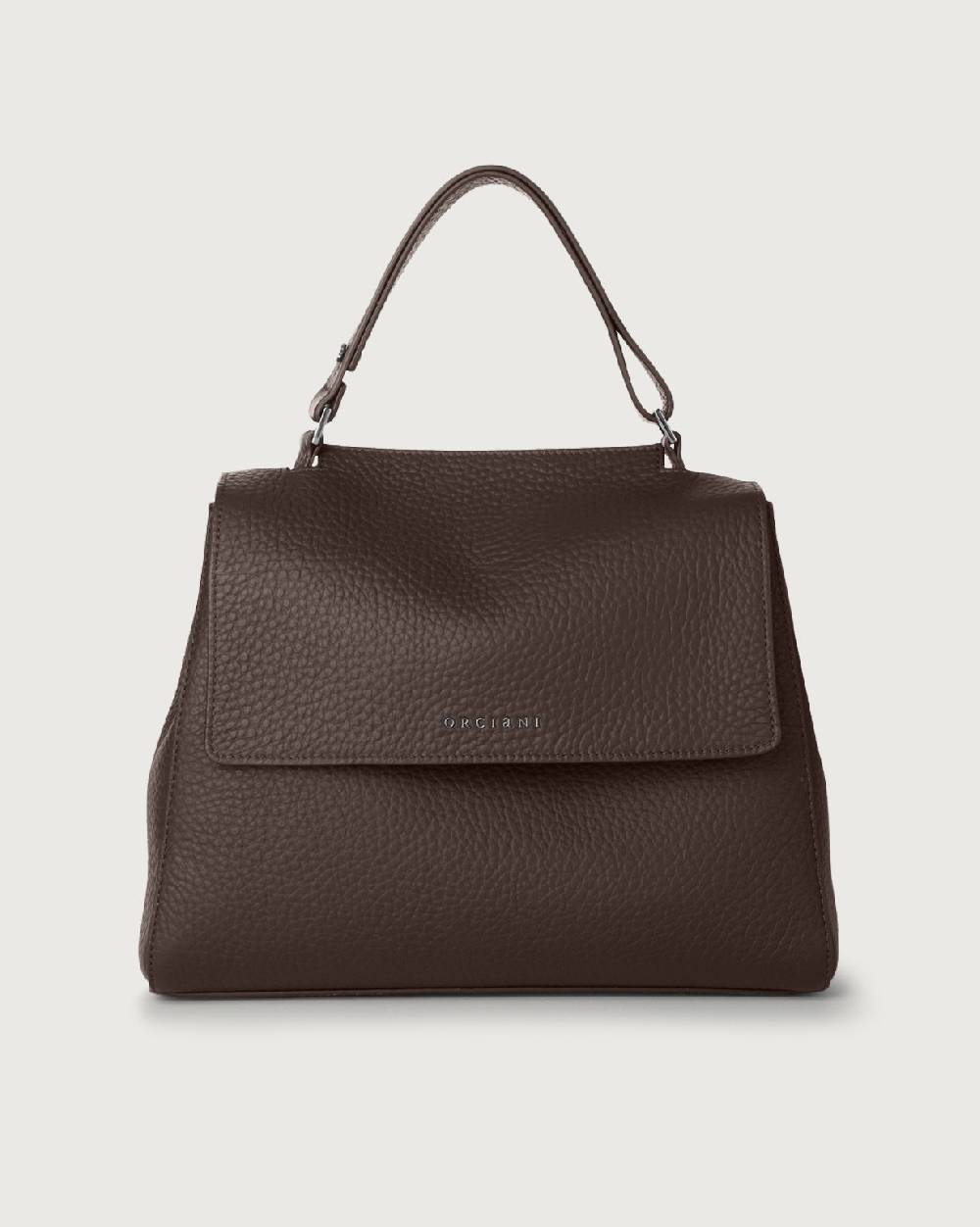 Orciani Borsa Sveva Soft Media a spalla in pelle con tracolla