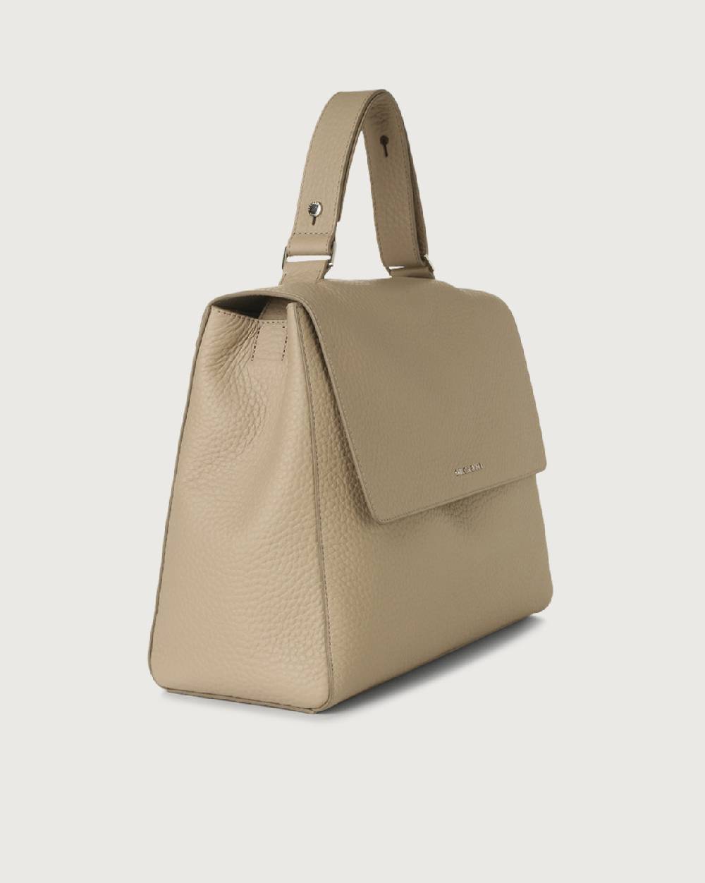 Orciani Borsa a spalla grande Sveva Soft in pelle con tracolla Italia