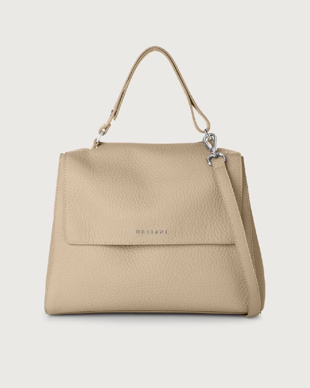 Orciani Borsa Sveva Soft Media a spalla in pelle con tracolla