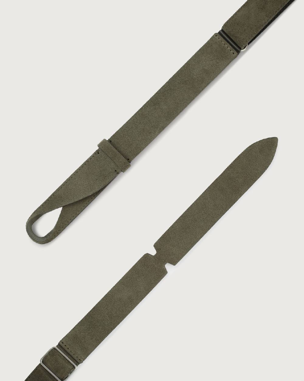 Orciani Cintura Nobuckle Suede in camoscio Vendita