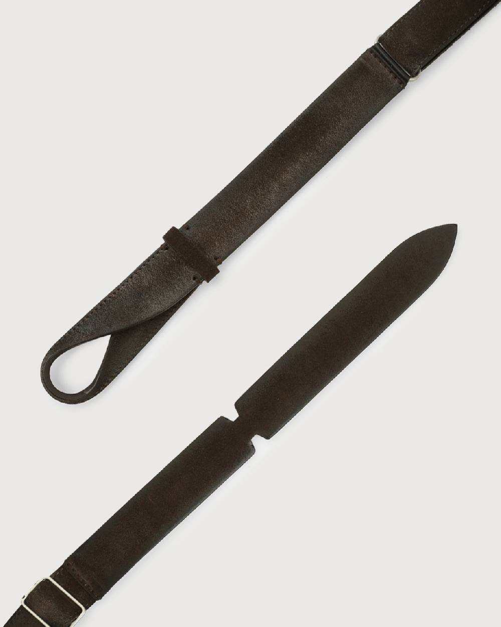 Orciani Cintura Nobuckle Cloudy in suede Promozione