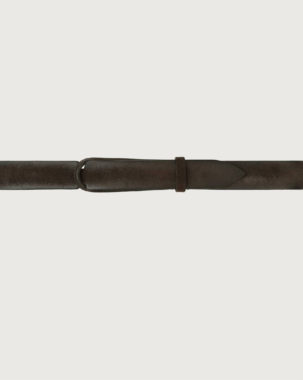Orciani Cintura Nobuckle Cloudy in suede Promozione