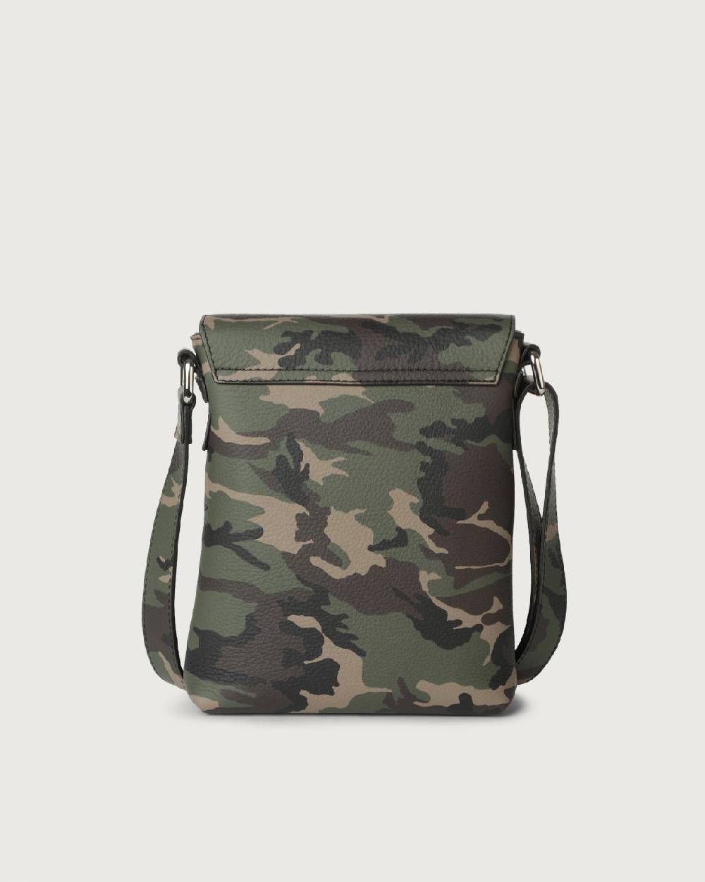 Orciani Borsa messenger piccola Camouflage in pelle Shopping Online