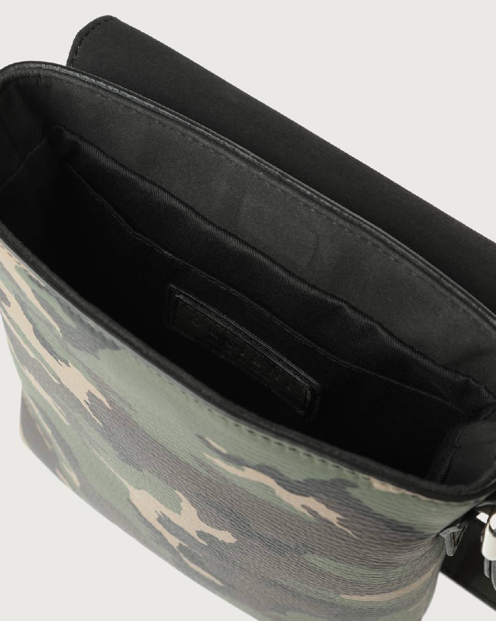 Orciani Borsa messenger piccola Camouflage in pelle Shopping Online
