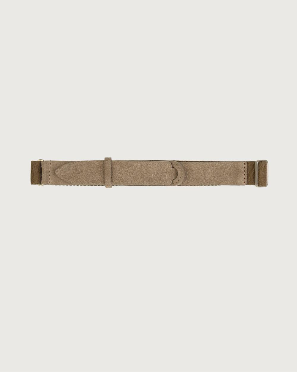 Orciani Cintura Nobuckle Kids Suede in camoscio e tessuto Sottocosto