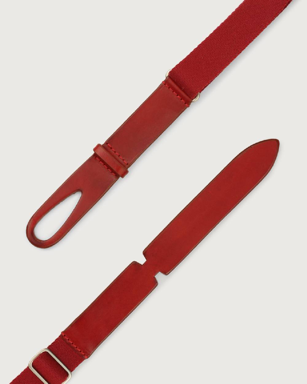 Orciani Cintura Nobuckle Kids Bull in cuoio e tessuto Offerta
