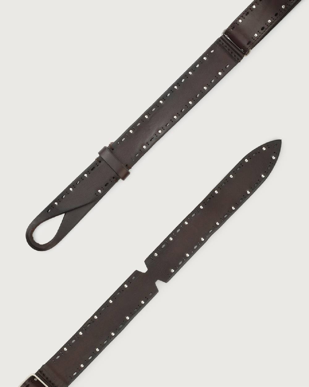 Orciani Cintura Nobuckle Bull Soft in cuoio con micro-borchie Outlet
