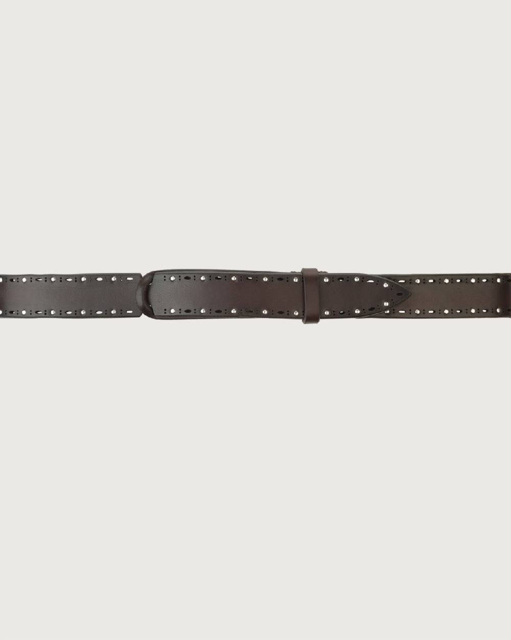 Orciani Cintura Nobuckle Bull Soft in cuoio con micro-borchie Outlet