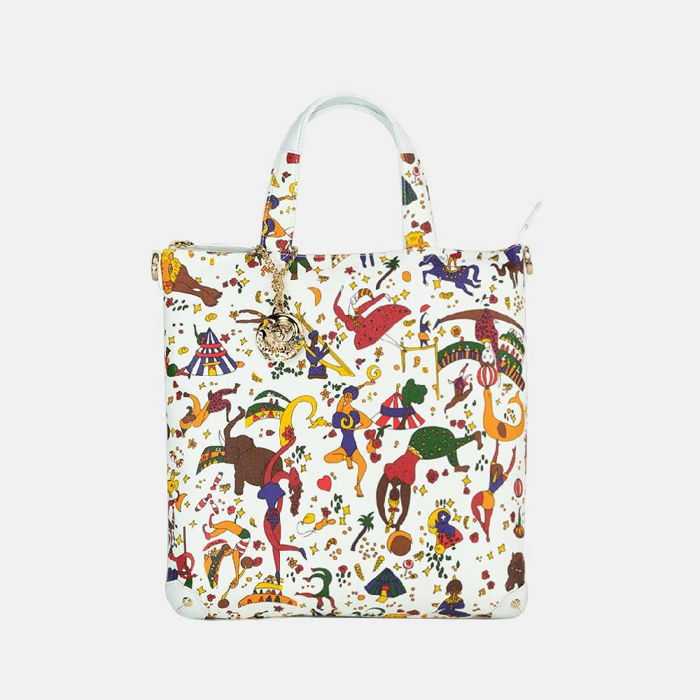 Piero Guidi PIERO GUIDI SATCHEL/TRACOLLA PIATTA CON MANICI Rilascio limitato