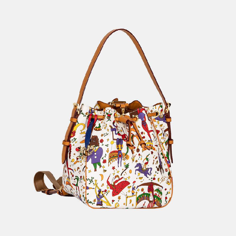 Piero Guidi PIERO GUIDI BACKPACK&BUCKET BAG "MANUELA"/ZAINO&SECCHIELLO Sottocosto