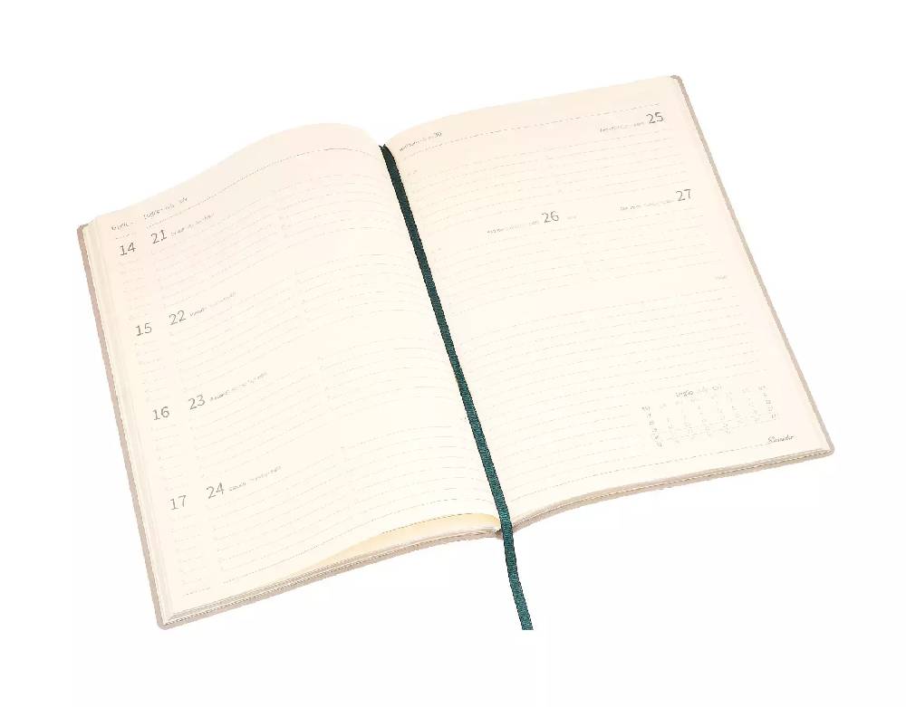 Pineider Agenda Settimanale Milano 2025 in Canvas - 17x24 cm Fino Al -60%