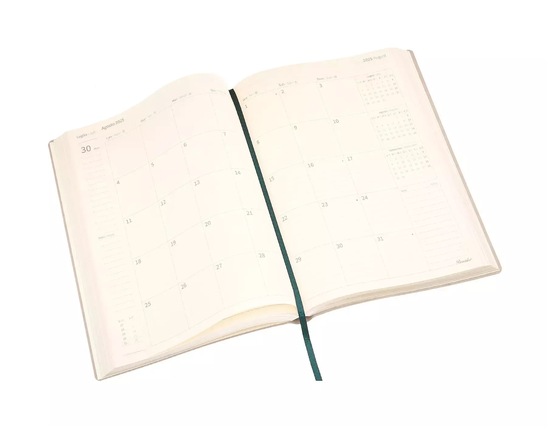 Pineider Agende Giornaliera Milano 2025 - 17x24 cm Shopping Online