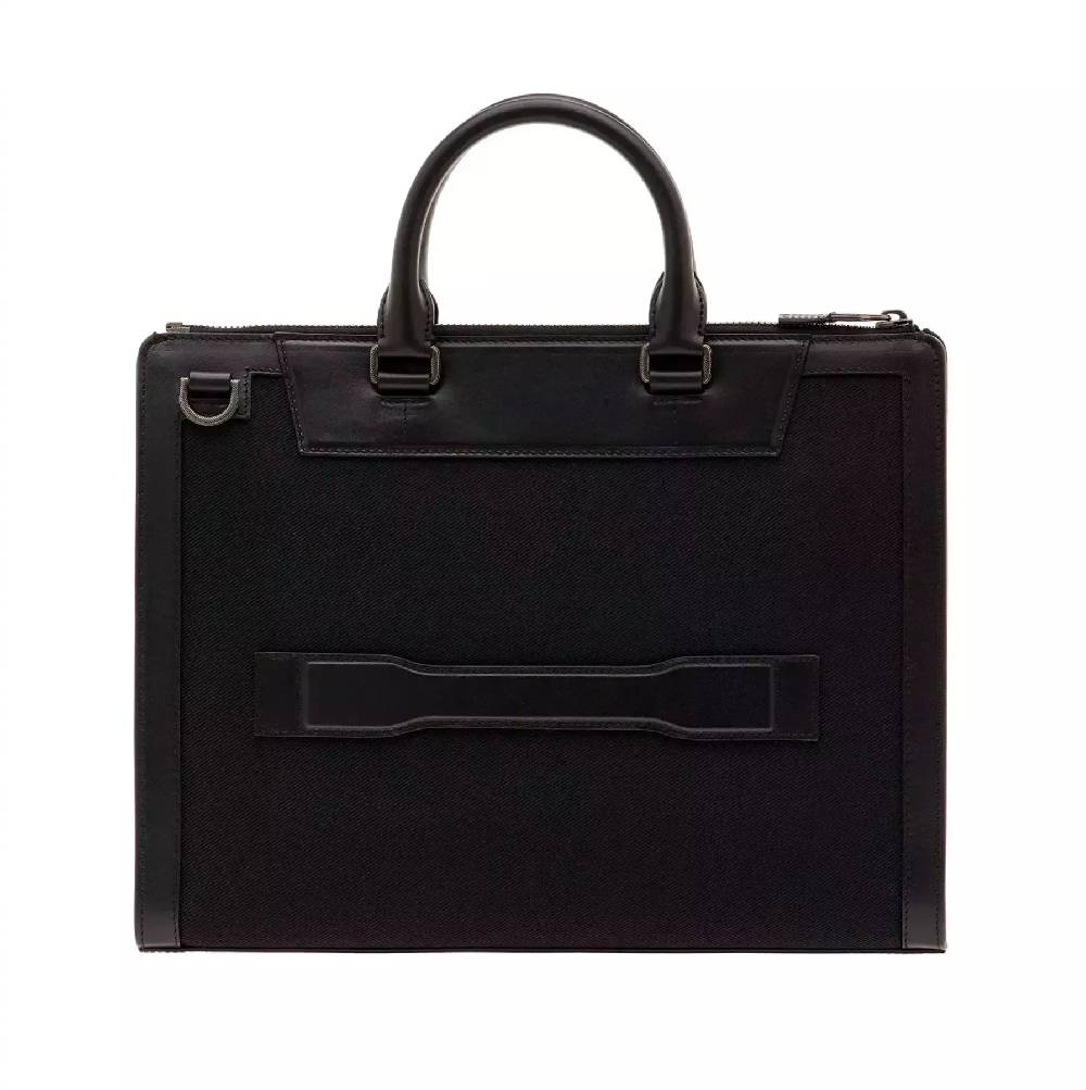 Pineider Slim Briefcase in Metro Nylon Offerte